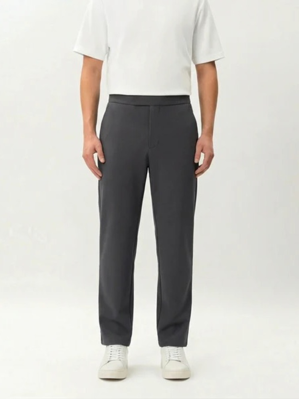 Nothings Something Socrates Classic Straight Leg Trouser Charcoal Gray Size M